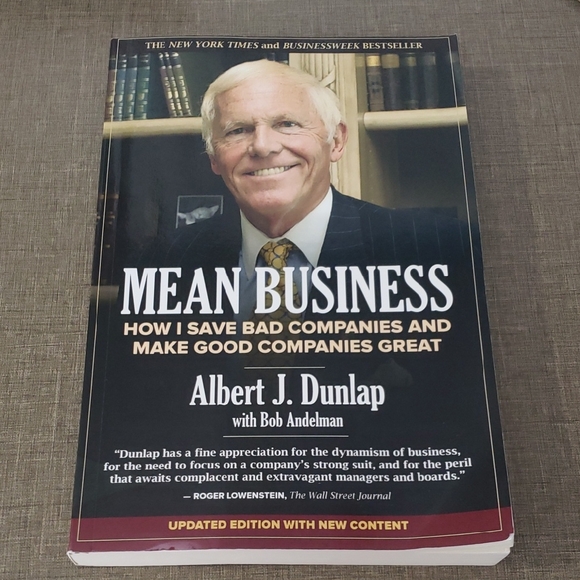 Mean Business Book by Albert J. Dunlap with Bob Andelman – Paperback - Picture 1 of 4